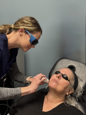 Dr. Louia performing IPL
