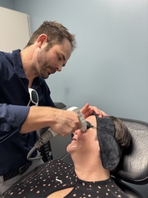 Dr. Barger performing RF procedure